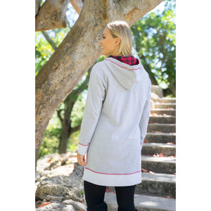 Light Grey & Buffalo drawstring tunic